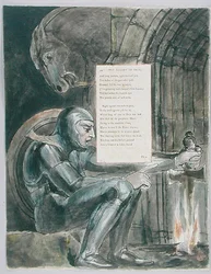 De afdaling van Odin, ontwerp 80 uit De Gedichten van Thomas Gray, 1797-98